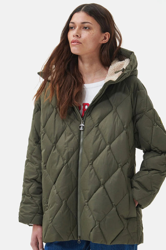 Aster Quilted Jacket - DEEP OLIVE