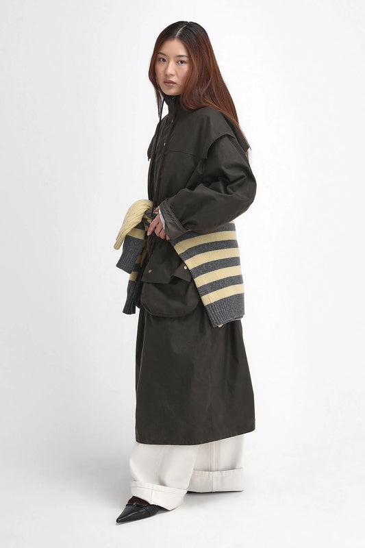 The Edit by Alexa Liam Waxed Parka - OLIVE/DRESS STEWART