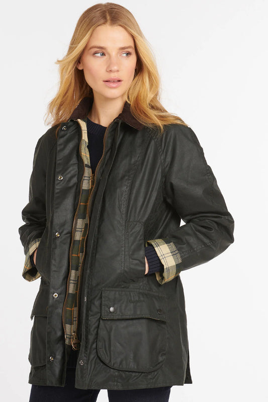 Beadnell Wax Jacket - SAGE