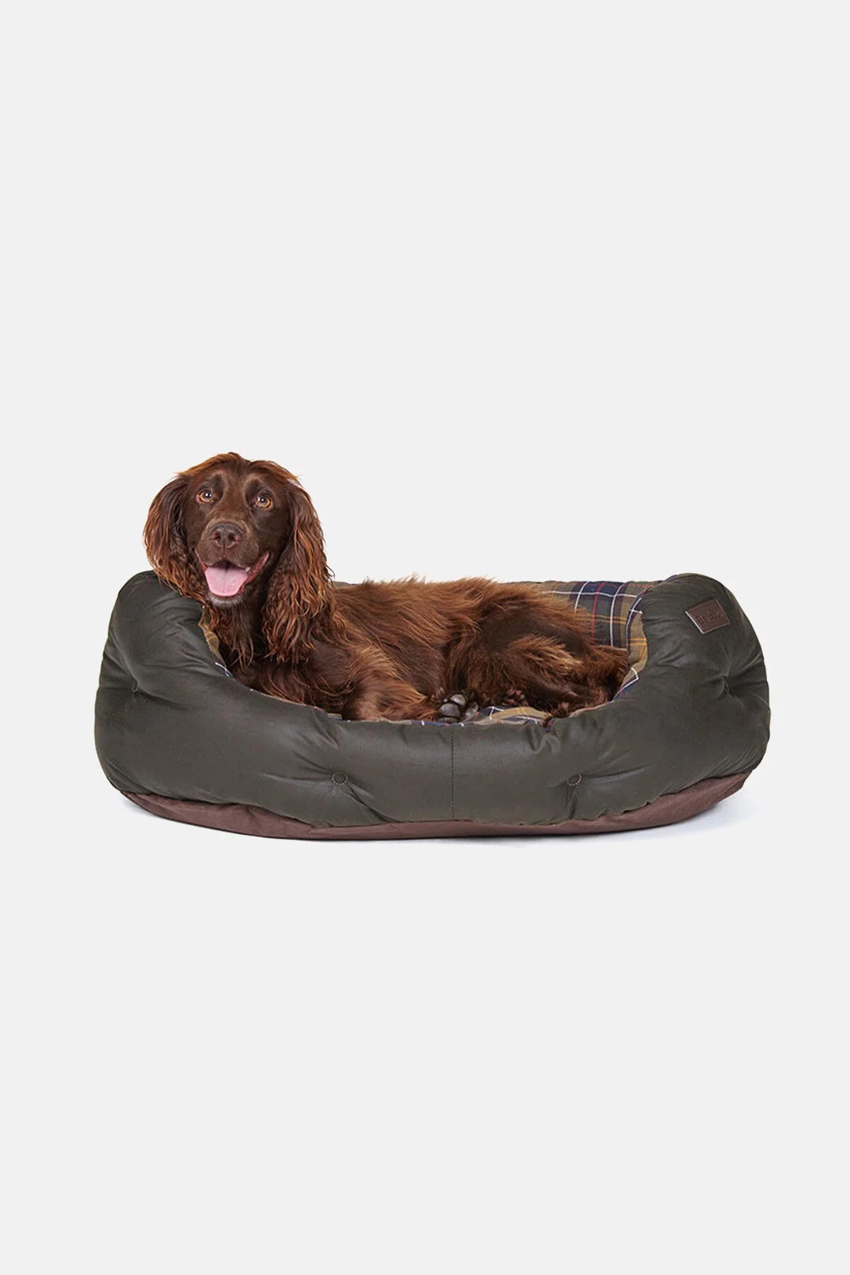 Wax cotton dog bed - CLASSIC OLIVE
