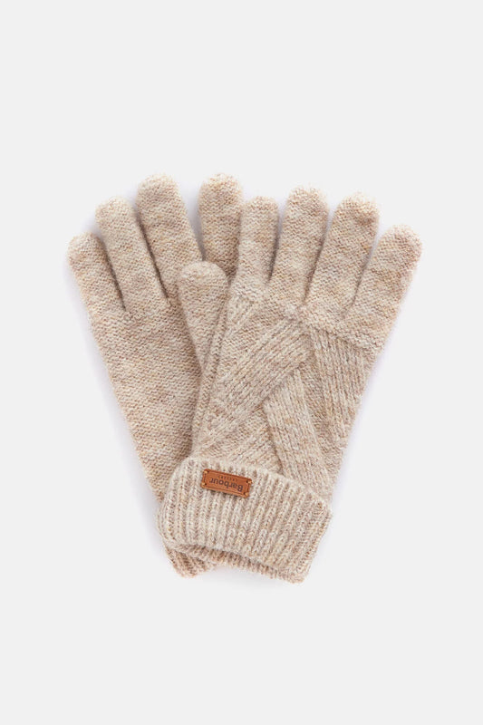Dace Cable Knit Gloves - SAND BEIGE