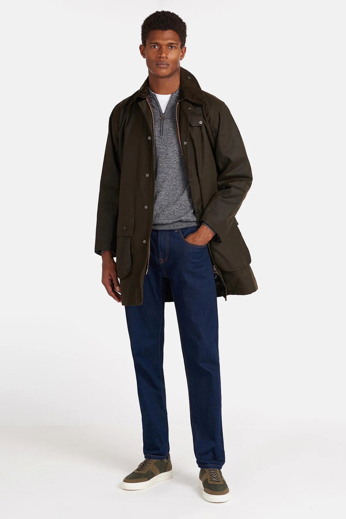 Classic Northumbria Wax Jacket - OLIVE