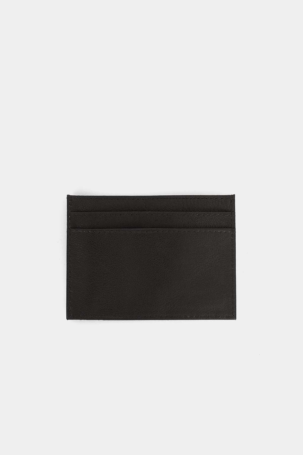 Leather/Tartan Wallet & Card Holder Gift Set - BLACK/CLASSIC TARTAN