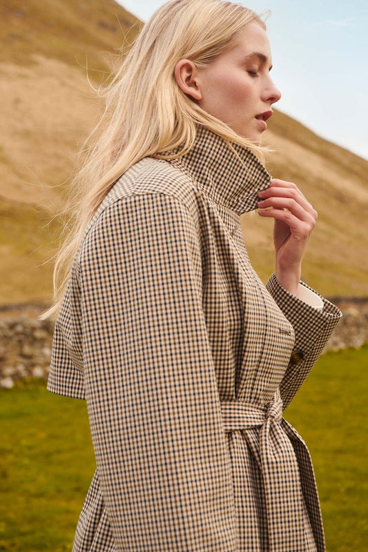 Somerland Check Jacket - POPLAR GREEN MICRO C